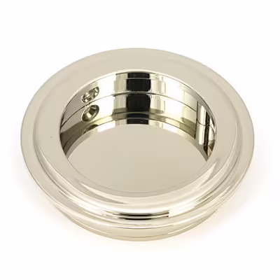 Polished Nickel 60mm Art Deco Round Pull