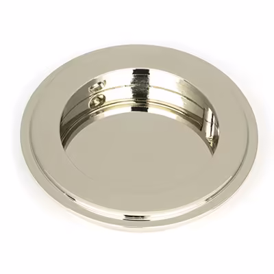 Polished Nickel 75mm Art Deco Round Pull