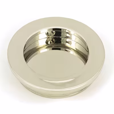 Polished Nickel 60mm Plain Round Pull