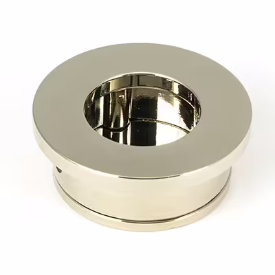 Polished Nickel 34mm Round Finger Edge Pull