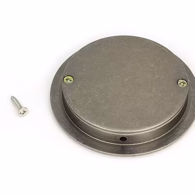 Pewter 75mm Art Deco Round Pull - Image 2