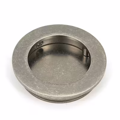 Pewter 60mm Plain Round Pull