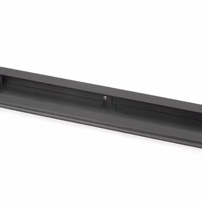 Matt Black 250mm Art Deco Rectangular Pull