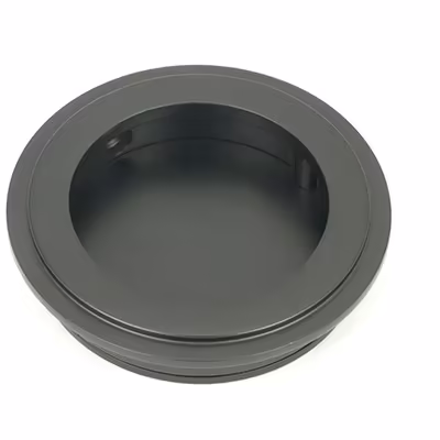 Matt Black 60mm Art Deco Round Pull - Image 1