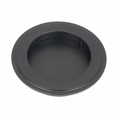 Matt Black 75mm Art Deco Round Pull
