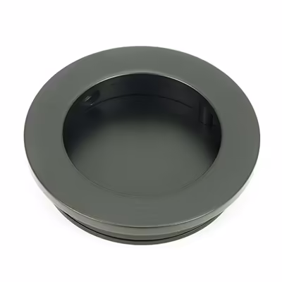 Matt Black 60mm Plain Round Pull