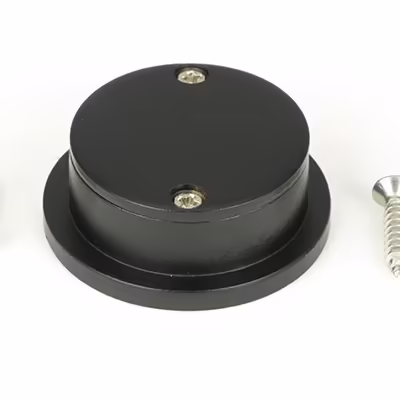 Matt Black 34mm Round Finger Edge Pull - Image 2