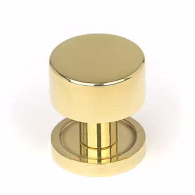 Polished Brass Kelso Cabinet Knob - 25mm (Plain)