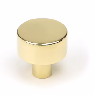 Polished Brass Kelso Cabinet Knob - 25mm (No Rose)
