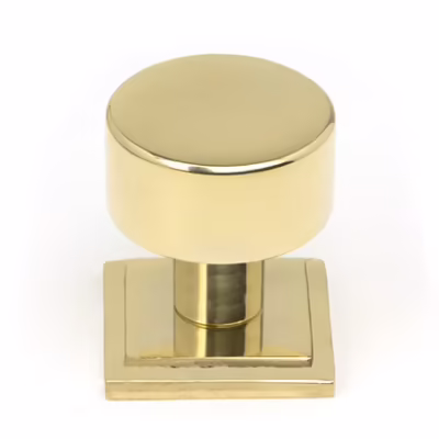 Polished Brass Kelso Cabinet Knob - 25mm (Square)
