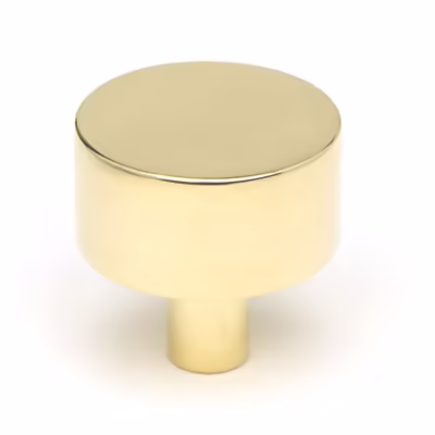 Polished Brass Kelso Cabinet Knob - 32mm (No Rose)