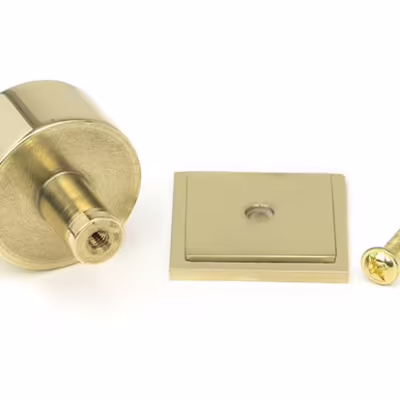 Polished Brass Kelso Cabinet Knob - 32mm (Square) - Image 3
