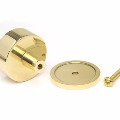 Polished Brass Kelso Cabinet Knob - 38mm (Plain) - Image 3