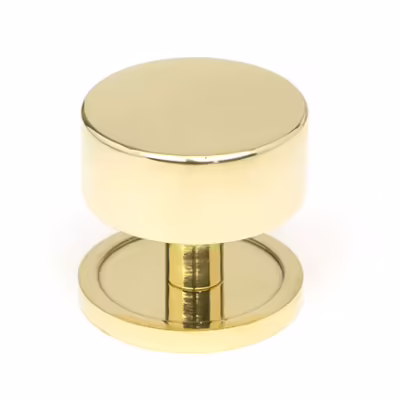 Polished Brass Kelso Cabinet Knob - 38mm (Plain)