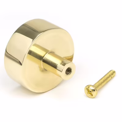 Polished Brass Kelso Cabinet Knob - 38mm (No Rose) - Image 3