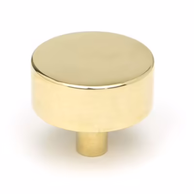 Polished Brass Kelso Cabinet Knob - 38mm (No Rose)