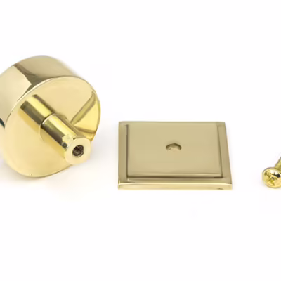 Polished Brass Kelso Cabinet Knob - 38mm (Square) - Image 3