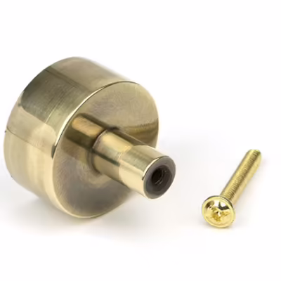 Aged Brass Kelso Cabinet Knob - 32mm (No rose) - Image 3