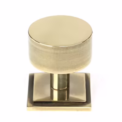 Aged Brass Kelso Cabinet Knob - 32mm (Square)