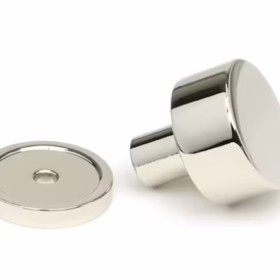 Polished Nickel Kelso Cabinet Knob - 25mm (Plain) - Image 3