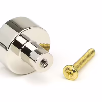 Polished Nickel Kelso Cabinet Knob - 25mm (No Rose) - Image 3