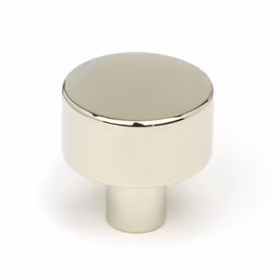 Polished Nickel Kelso Cabinet Knob - 25mm (No Rose)