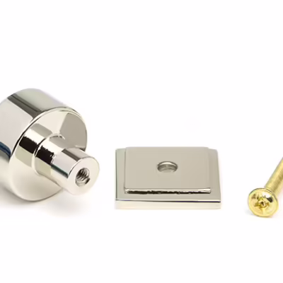 Polished Nickel Kelso Cabinet Knob - 25mm (Square) - Image 3