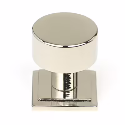 Polished Nickel Kelso Cabinet Knob - 25mm (Square)