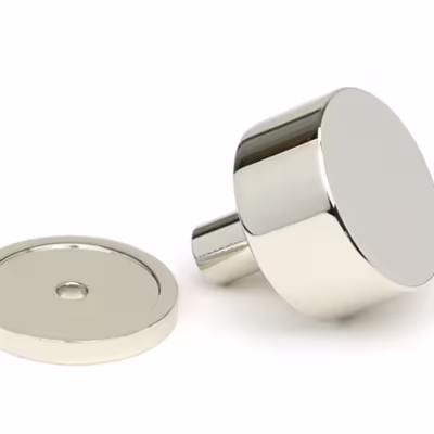 Polished Nickel Kelso Cabinet Knob - 32mm (Plain) - Image 3