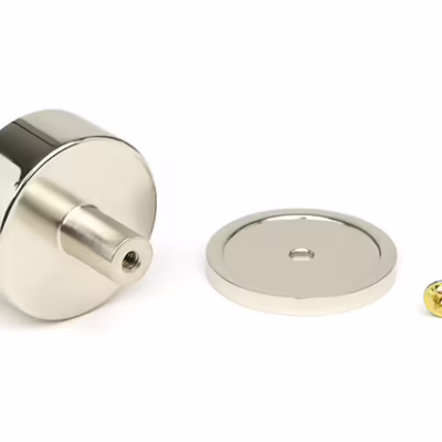 Polished Nickel Kelso Cabinet Knob - 38mm (Plain) - Image 3