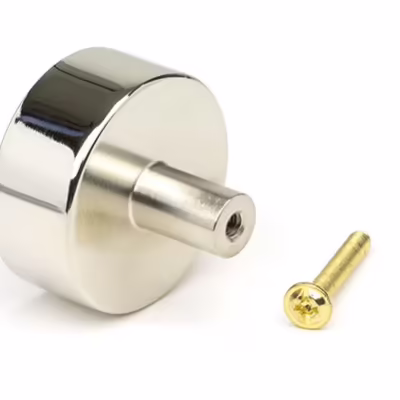 Polished Nickel Kelso Cabinet Knob - 38mm (No rose) - Image 2