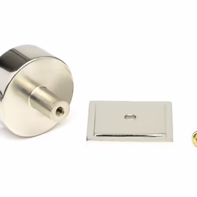 Polished Nickel Kelso Cabinet Knob - 38mm (Square) - Image 3