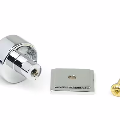 Polished Chrome Kelso Cabinet Knob - 25mm (Square) - Image 3