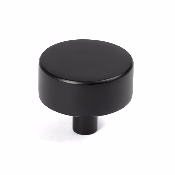 Matt Black Kelso Cabinet Knob - 38mm (No rose)