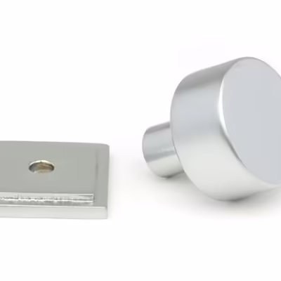 Satin Chrome Kelso Cabinet Knob - 25mm (Square) - Image 3