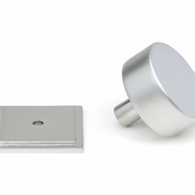 Satin Chrome Kelso Cabinet Knob - 38mm (Square) - Image 3