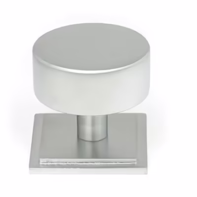 Satin Chrome Kelso Cabinet Knob - 38mm (Square)