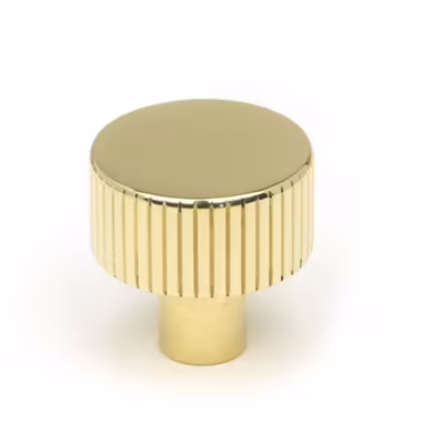 Polished Brass Judd Cabinet Knob - 25mm (No Rose)