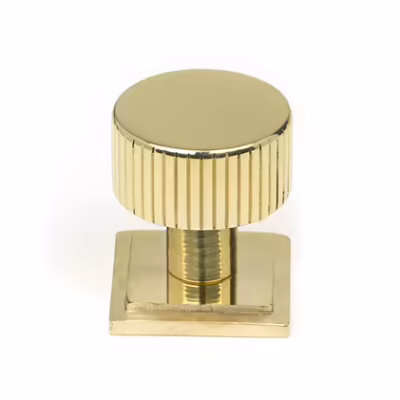 Polished Brass Judd Cabinet Knob - 25mm (Square)