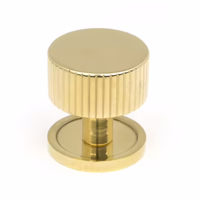 Polished Brass Judd Cabinet Knob - 32mm (Plain)