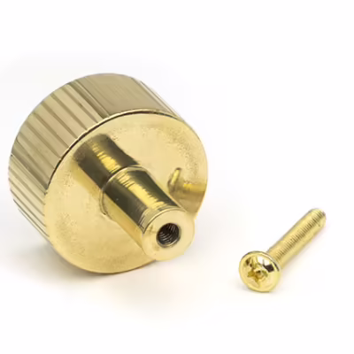 Polished Brass Judd Cabinet Knob - 32mm (No Rose) - Image 3