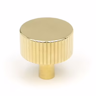 Polished Brass Judd Cabinet Knob - 32mm (No Rose)