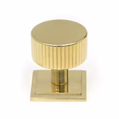 Polished Brass Judd Cabinet Knob - 32mm (Square)