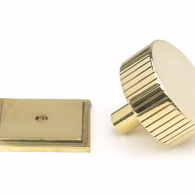 Polished Brass Judd Cabinet Knob - 38mm (Square) - Image 3