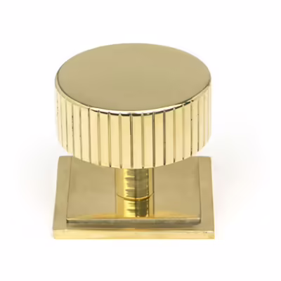 Polished Brass Judd Cabinet Knob - 38mm (Square)
