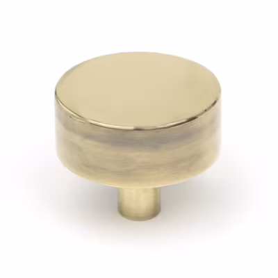 Aged Brass Kelso Cabinet Knob - 38mm (No rose)