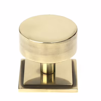 Aged Brass Kelso Cabinet Knob - 38mm (Square)