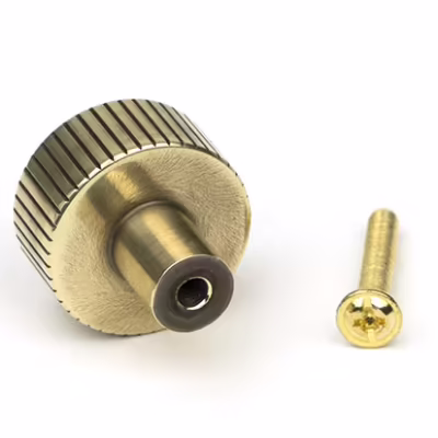 Aged Brass Judd Cabinet Knob - 25mm (No rose) - Image 3