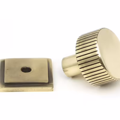 Aged Brass Judd Cabinet Knob - 25mm (Square) - Image 3