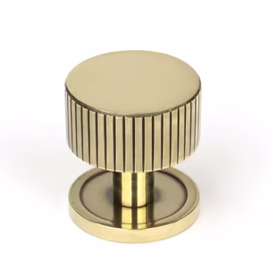 Aged Brass Judd Cabinet Knob - 32mm (Plain)